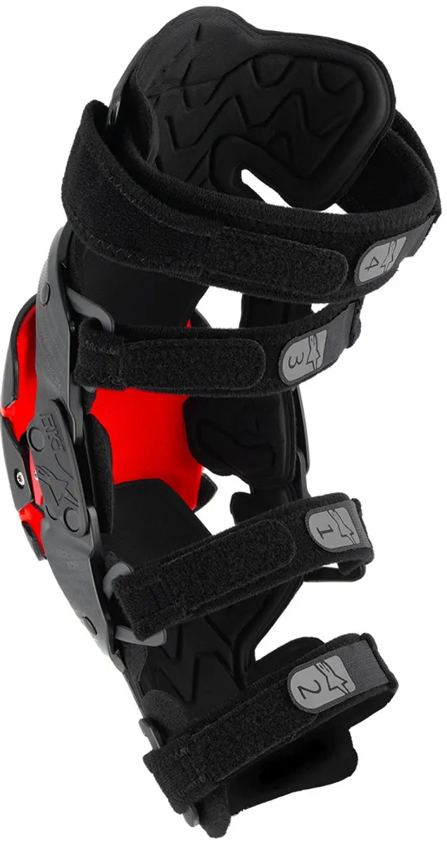 Alpinestars RK-1 Plasma Kniebrace - Zwart/Rood