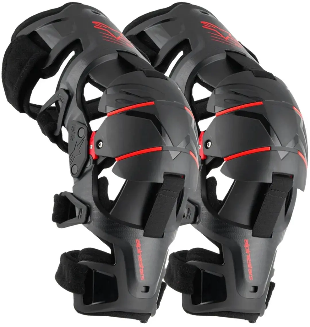 Alpinestars RK-1 Plasma Kniebrace - Zwart/Rood