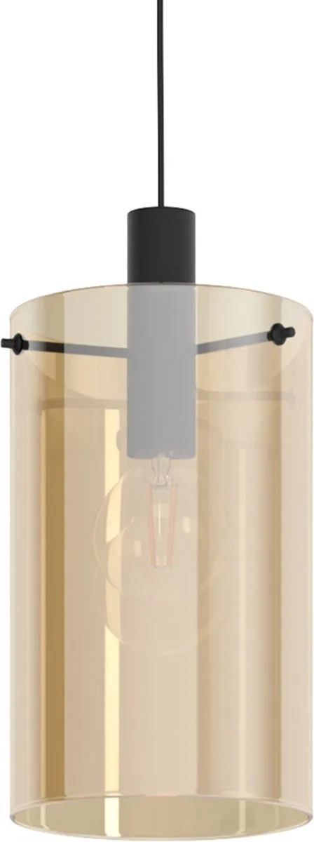 Eglo Polverara Hanglamp 3 Lichts Ø18cm - Zwart