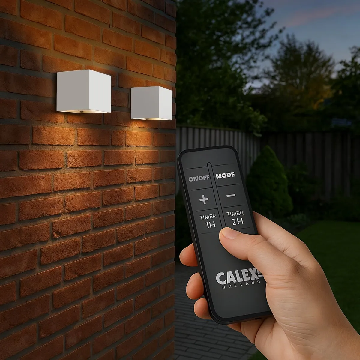 Calex Falerna Wandlamp 2 Stuks - Oplaadbaar - Dimbaar - 2700K
