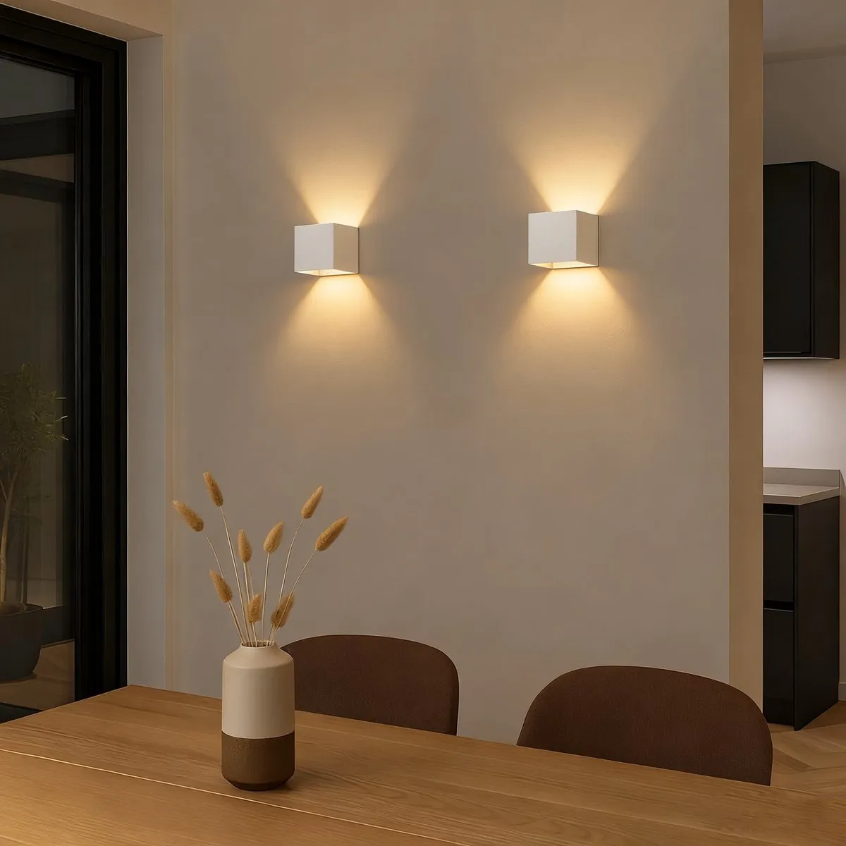 Calex Falerna Wandlamp 2 Stuks - Oplaadbaar - Dimbaar - 2700K