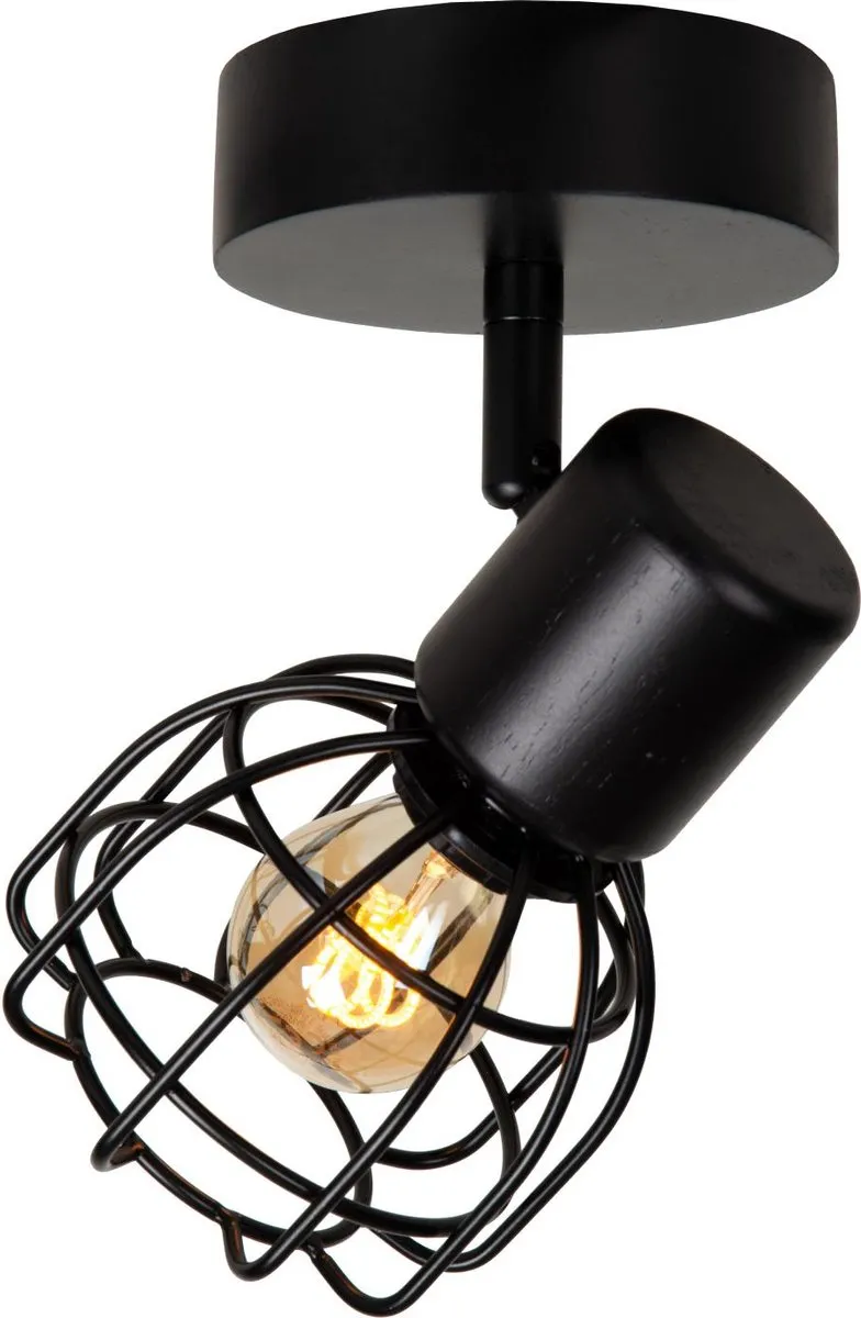 Lucide FILOX Plafondspot Ø10cm 1xE14 - Zwart