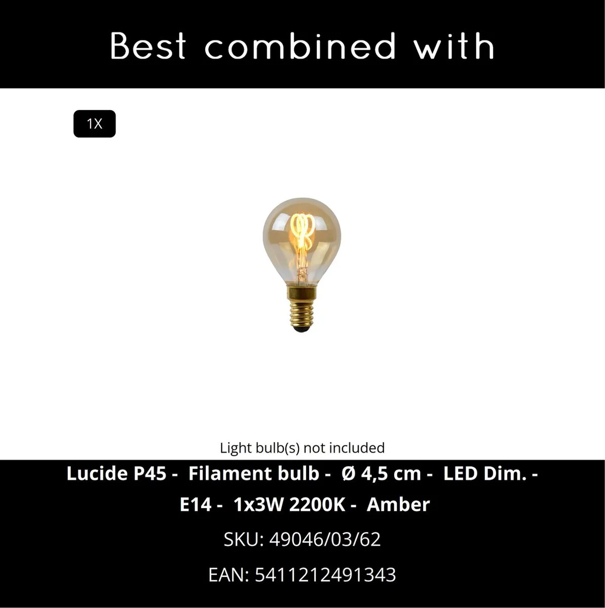 Lucide FILOX Plafondspot Ø10cm 1xE14 - Zwart
