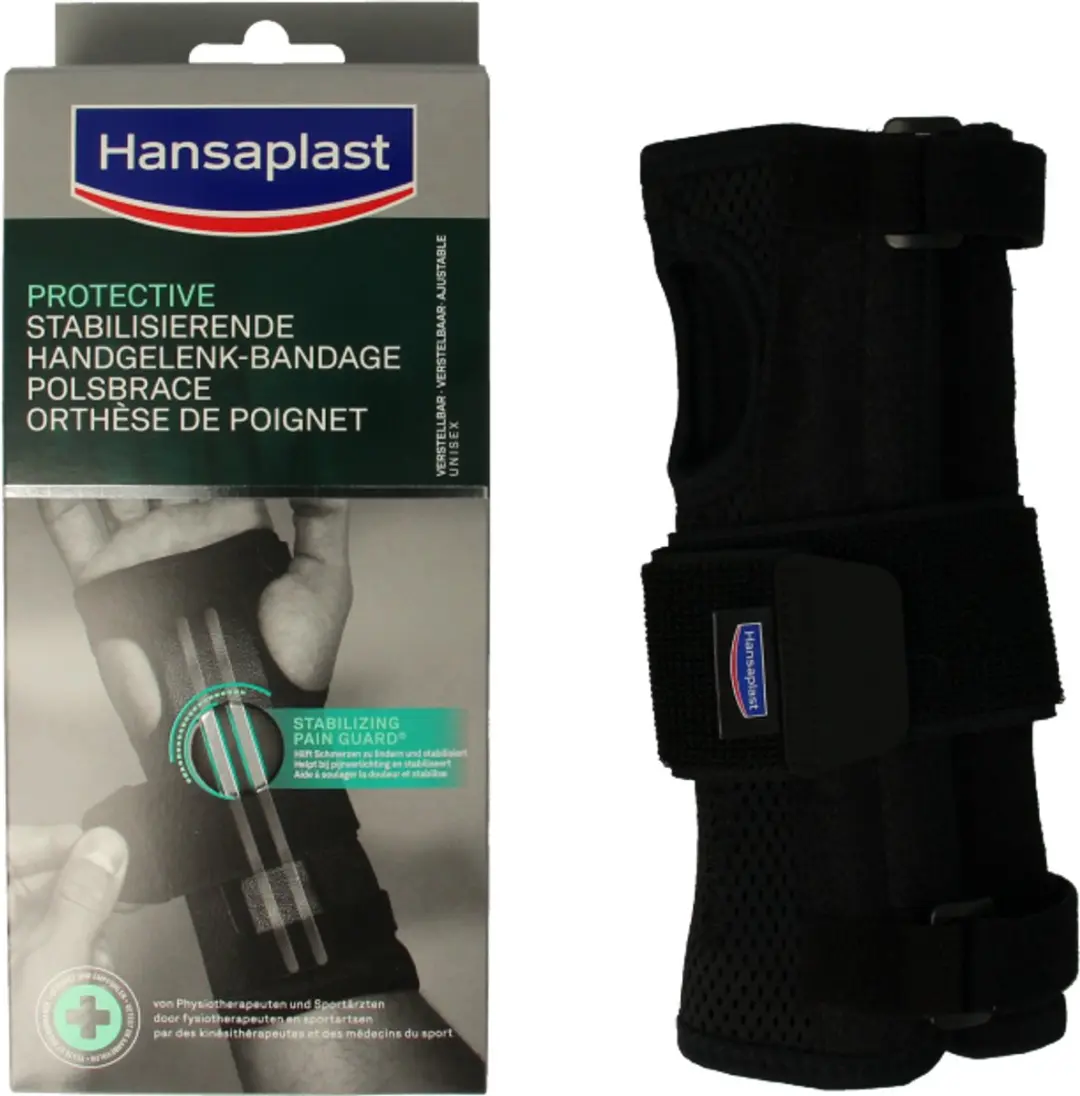Hansaplast Polsbandage - One Size - Zwart