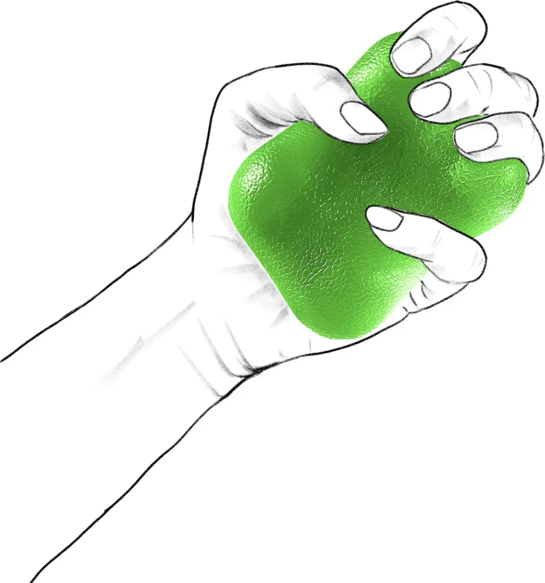 Vitility Jelly Grip Handtrainer - Groen