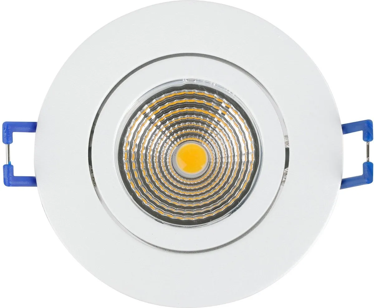 Eglo Saliceto Inbouwspot LED Ø8.8cm Wit - Set van 3 - Kantelbaar
