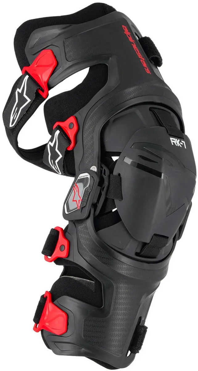Alpinestars RK-7 Plasma Kniebrace Set - Zwart/Rood