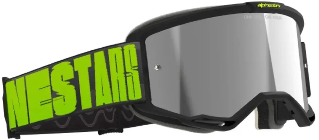 Alpinestars Vision 5 Hollow Off-road Bril - Zwart Mirror Silver