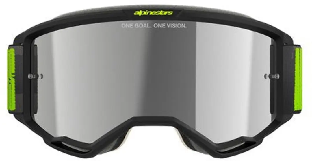 Alpinestars Vision 5 Hollow Off-road Bril - Zwart Mirror Silver
