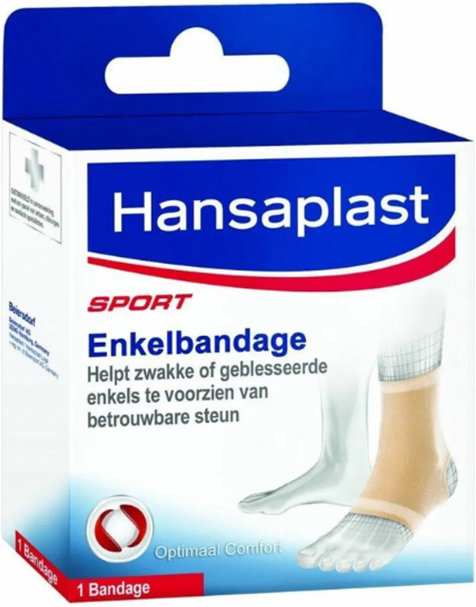 Hansaplast Comfort Enkelbandage S/M - Neutraal - afbeelding 6 van 6