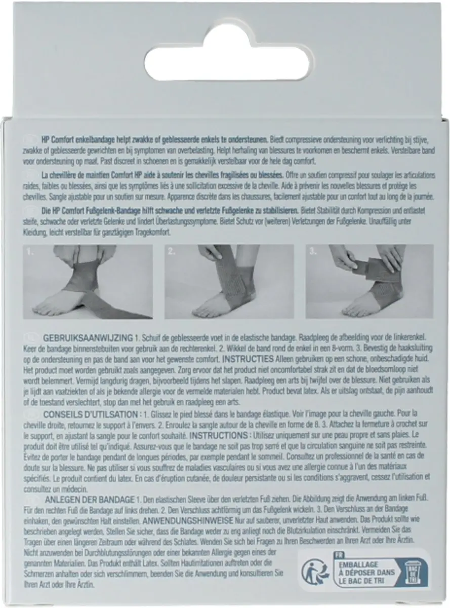 Hansaplast Comfort Enkelbandage S/M - Neutraal