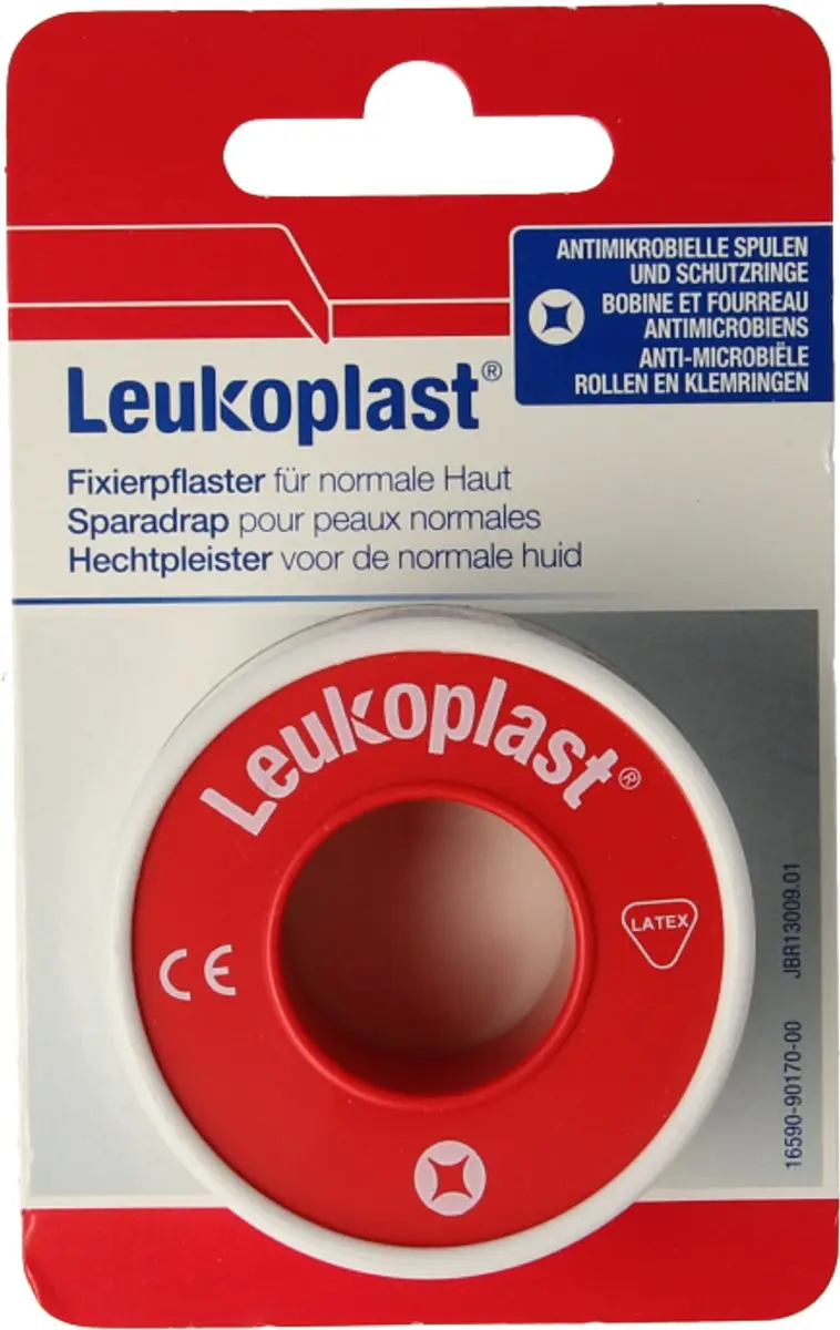 Leukoplast Eurolock Hechtpleister 5m x 2,5cm - Rood