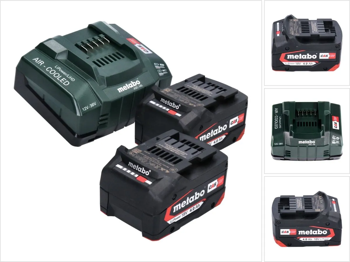 Metabo Li-Power 18V 4.0Ah CAS Accu Set