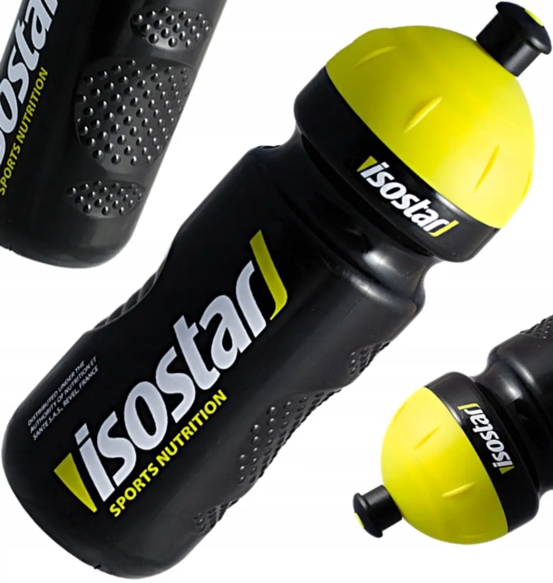 Isostar Fiets Bidon 1000ml - Zwart - BPA-vrij