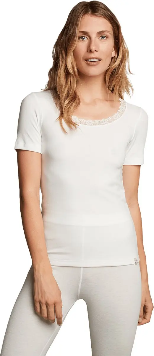 Ten Cate Thermo T-shirt Lace Snow White Dames - XL - afbeelding 6 van 6