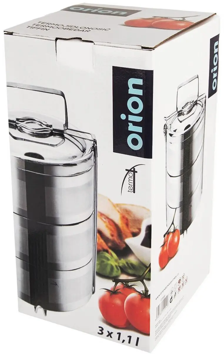 Orion Thermische Menażka 3L - 3x1,1L - Zilver