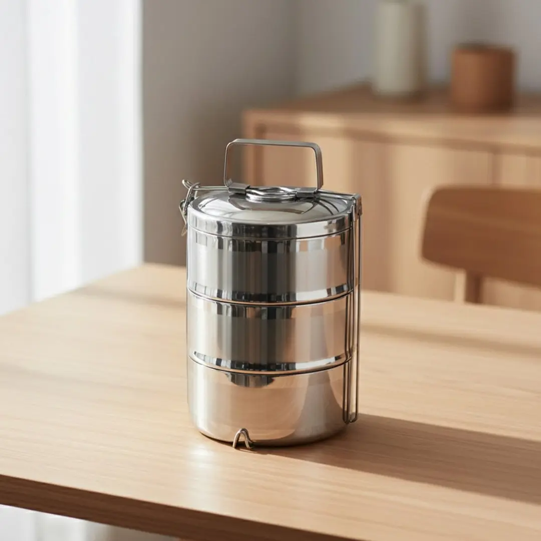 Orion Thermische Menażka 3L - 3x1,1L - Zilver