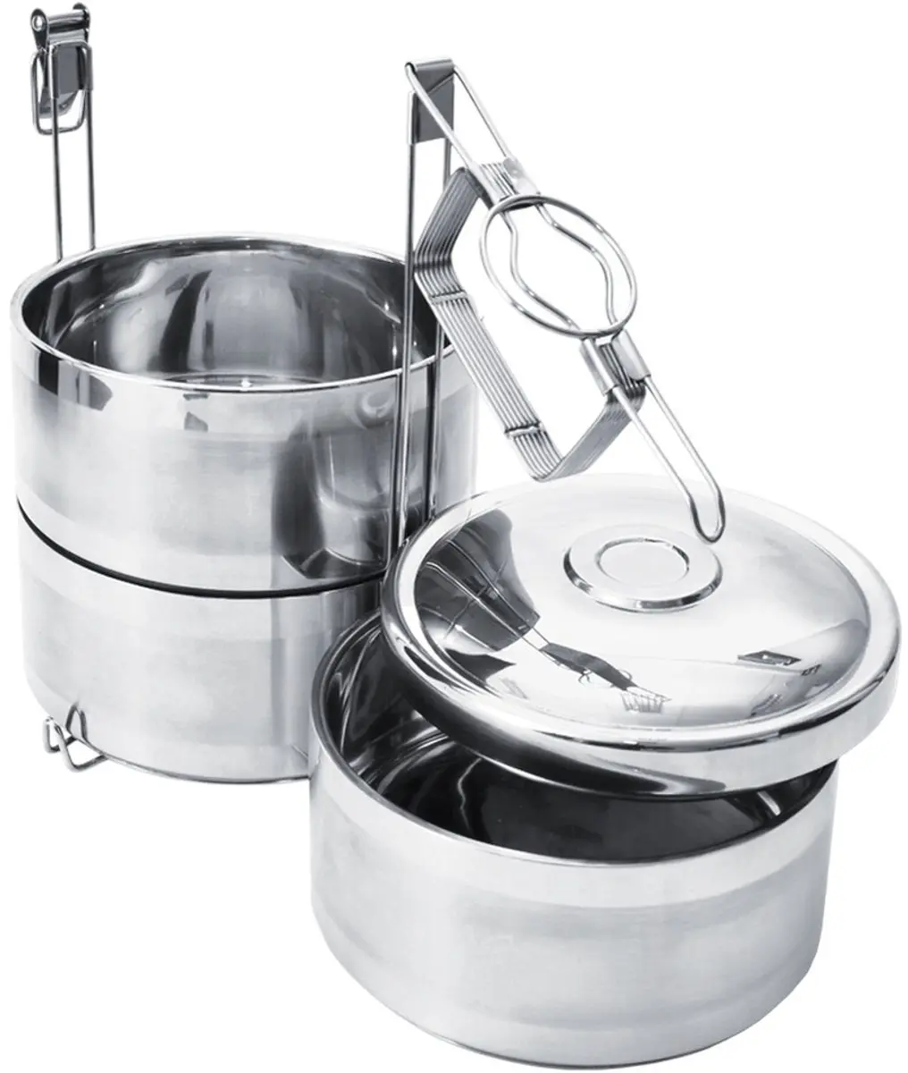 Orion Thermische Menażka 3L - 3x1,1L - Zilver - afbeelding 6 van 6