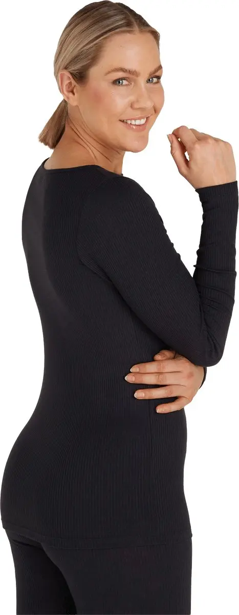 Ten Cate Thermo Long Sleeve Dames - Maat S - Zwart