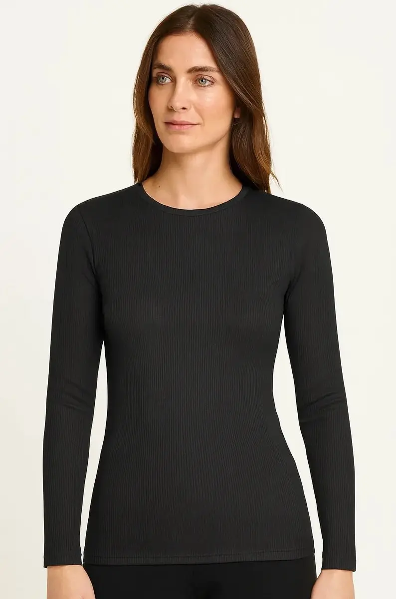 Ten Cate Thermo Long Sleeve Dames - Maat S - Zwart