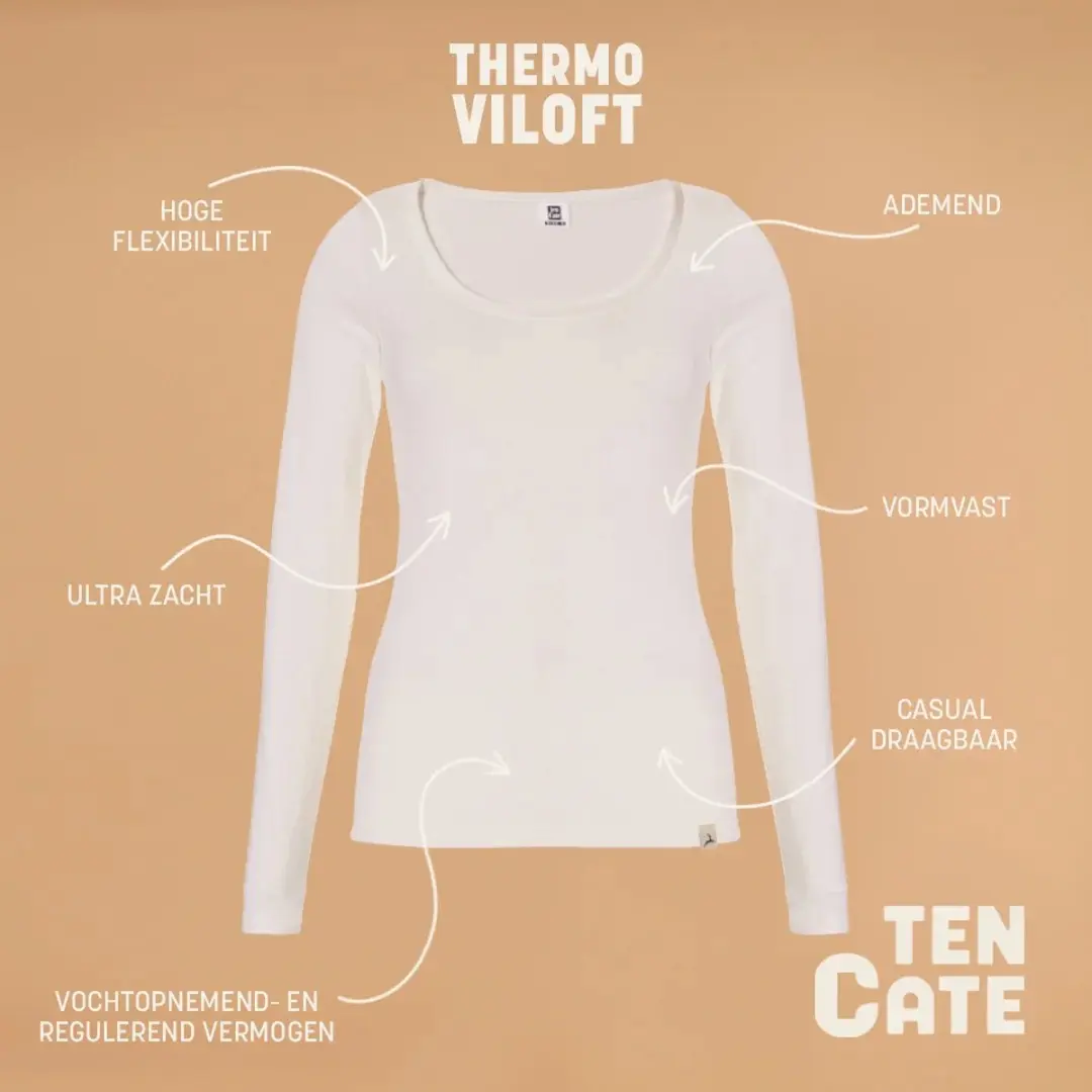 Ten Cate Thermo Long Sleeve Dames - Maat M - Zwart