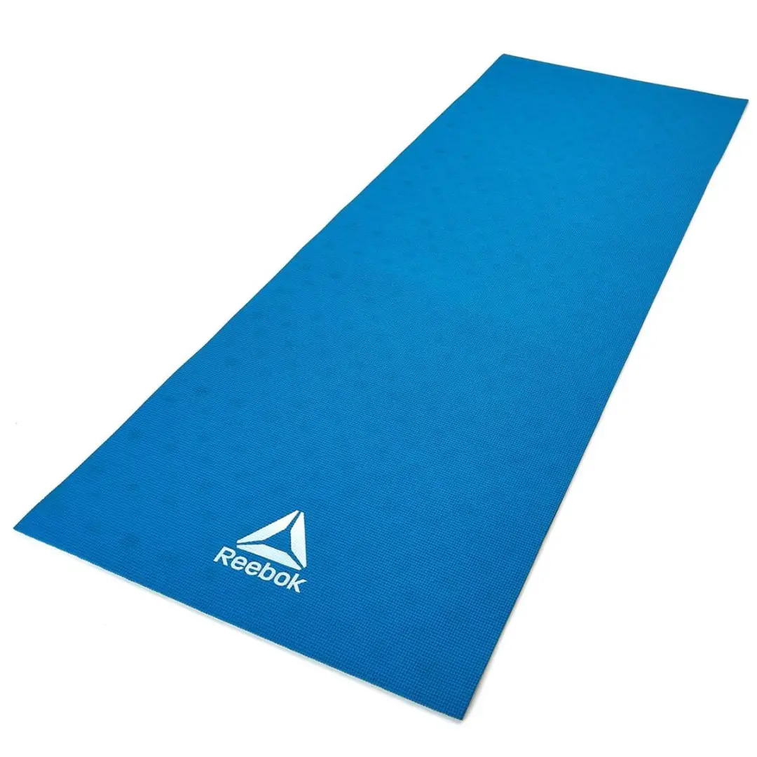 Reebok Dubbelzijdige Yoga Mat 4mm - Blauw/Groen