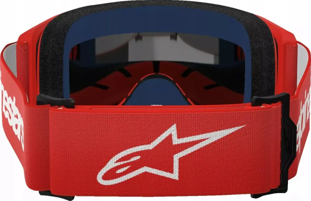 Alpinestars Vision 3 Motorcross Bril - Rood smoke