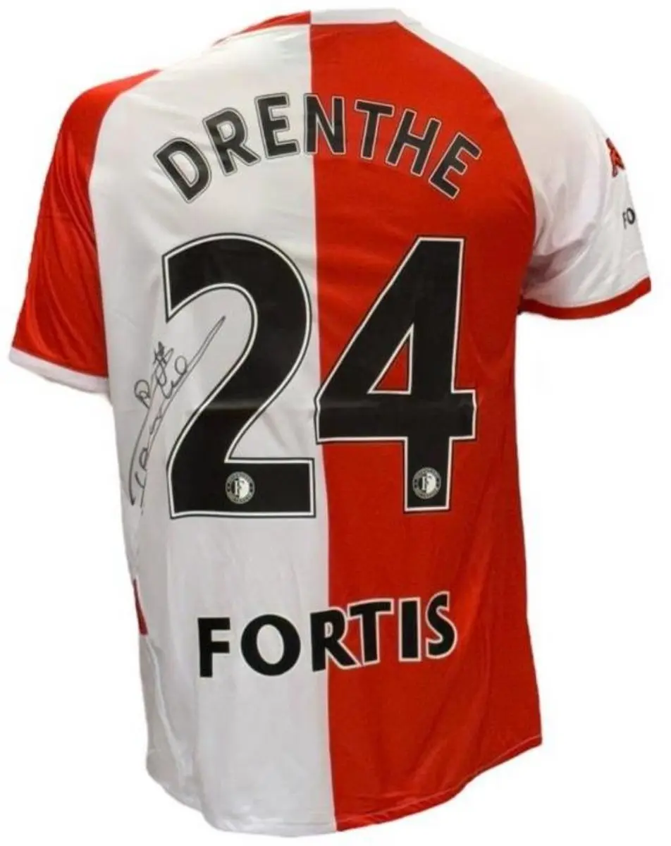 Feyenoord Royston Drenthe Real Madrid 06/07 Thuis Shirt