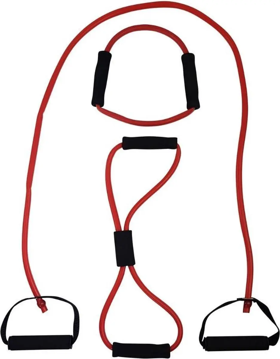 Tunturi Fitness Set - Tubing Rood & Kettlebell 12kg