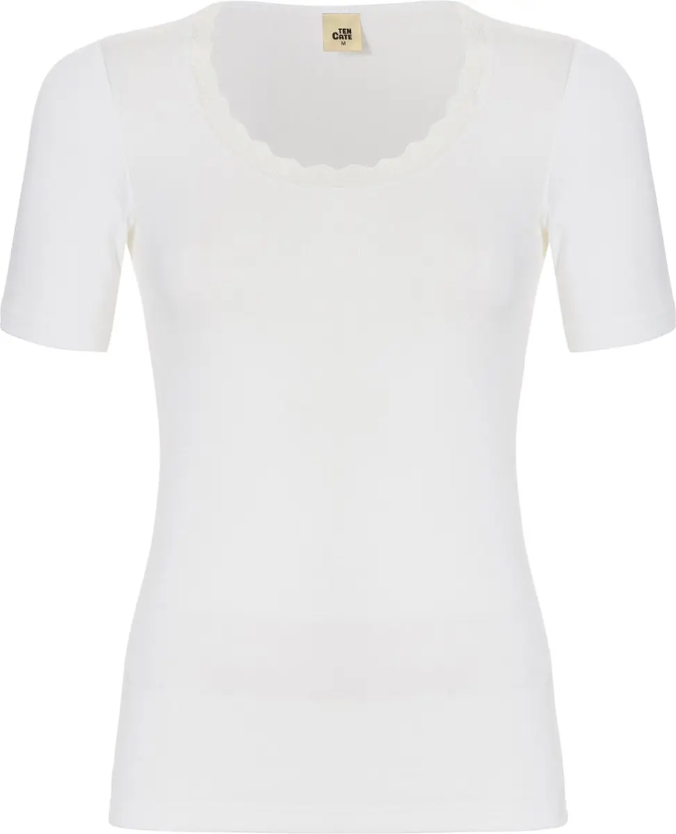 Ten Cate Thermo T-shirt Kant Snow White Dames