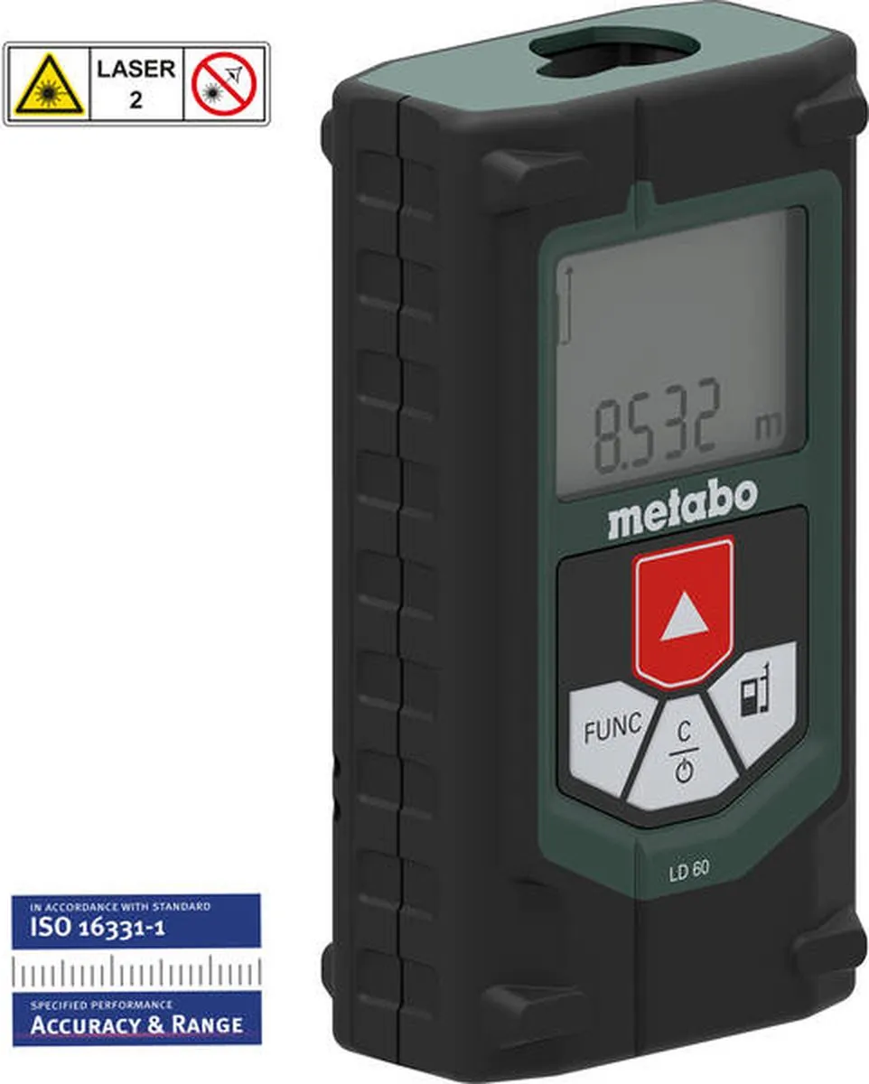 Metabo LD 60 Afstandsmeter 60m - 2x AAA
