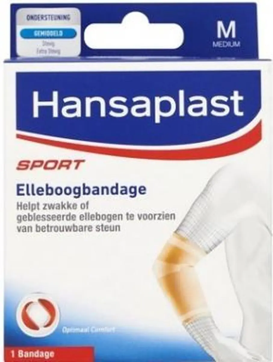 Hansaplast Sport Elleboogbandage M - Huidskleur