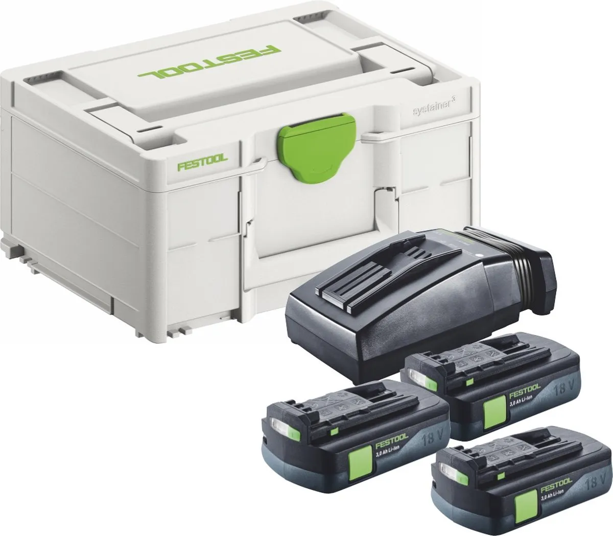 Festool BP 18 Li 3,0 C Energieset - 3x Accu 3000mAh + TCL 6 Oplader - afbeelding 5 van 5
