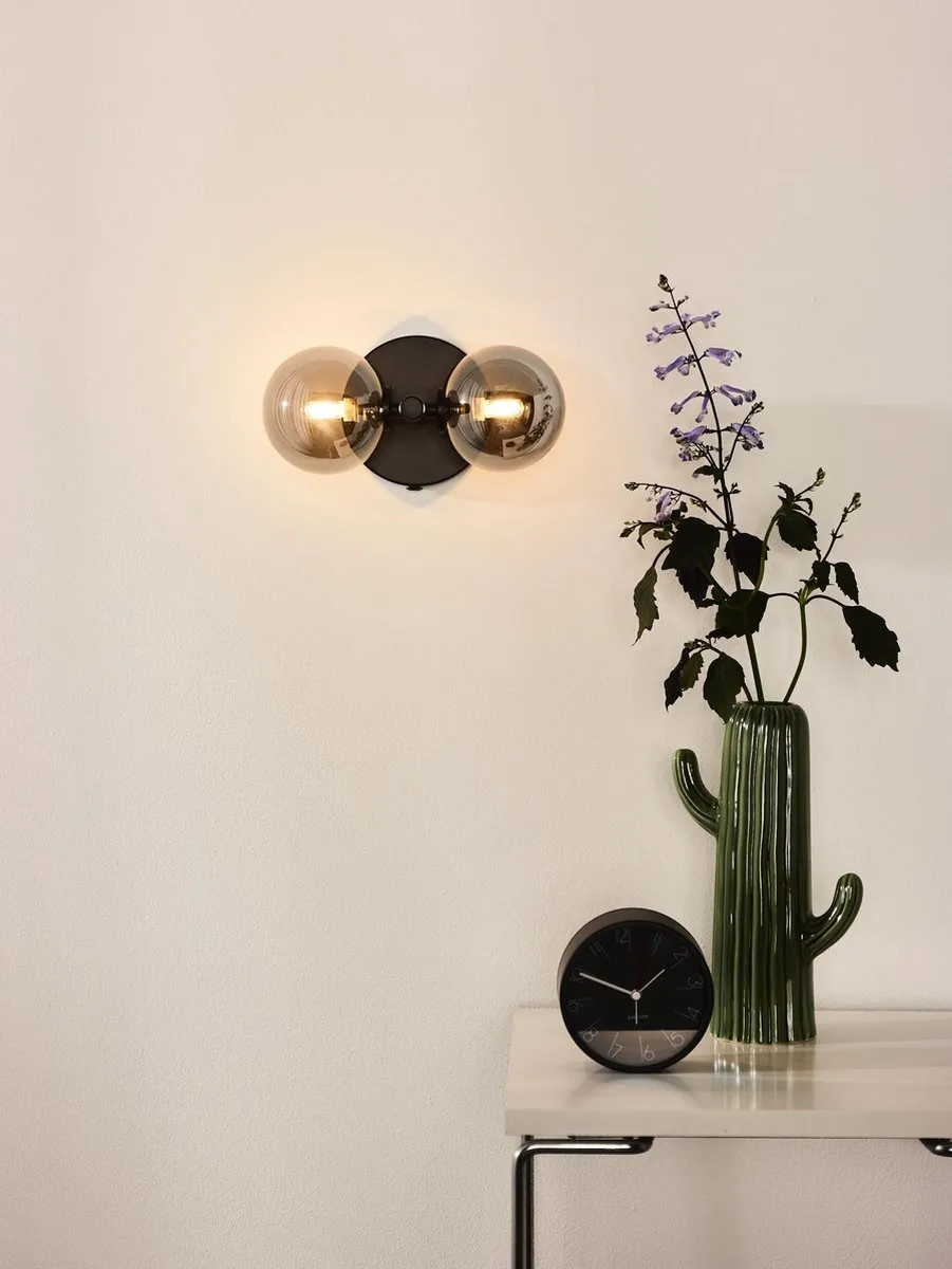 Lucide TYCHO Wandlamp 2xG9 - Zwart