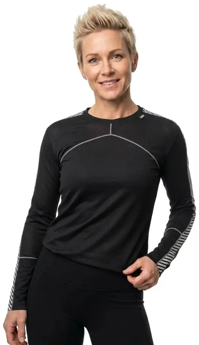 Helly Hansen Lifa Crew Basislaag - Lange mouwen - Zwart - XL