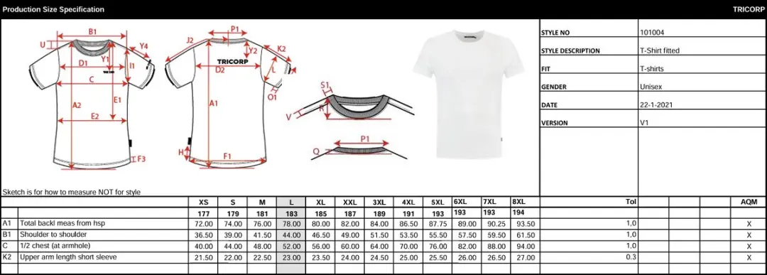 Tricorp Voetbalshirt WK 2026 - Oranje - L