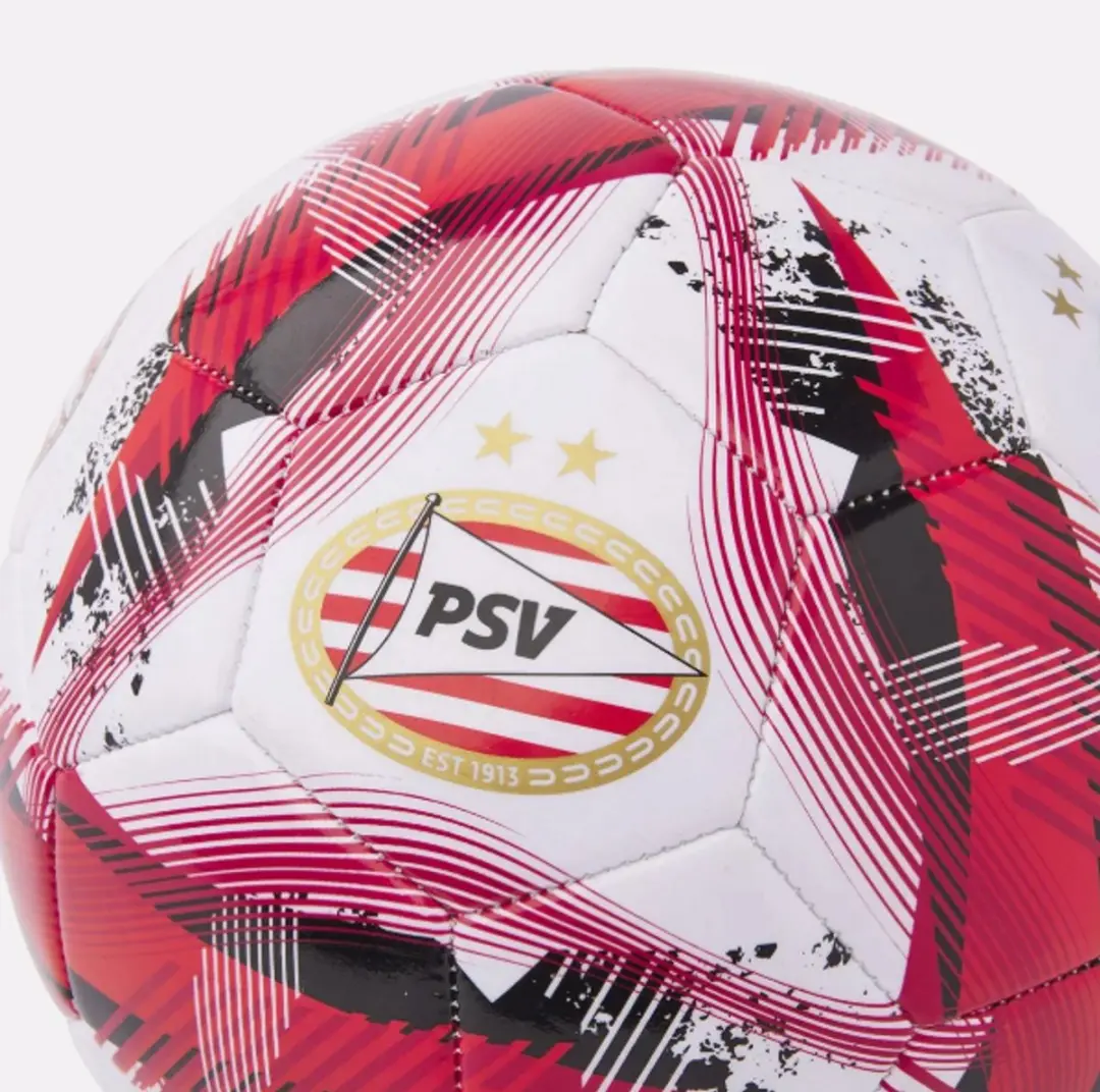 PSV Voetbal Maat 5 - Zwart-Rood-Wit