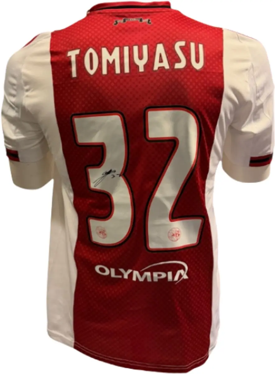 Ajax Thuis Shirt 25/26 Tomiyasu Gesigneerd