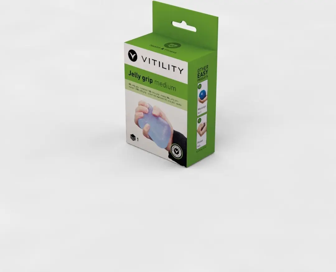 Vitility Jelly Grip Handtrainer - Medium - Blauw