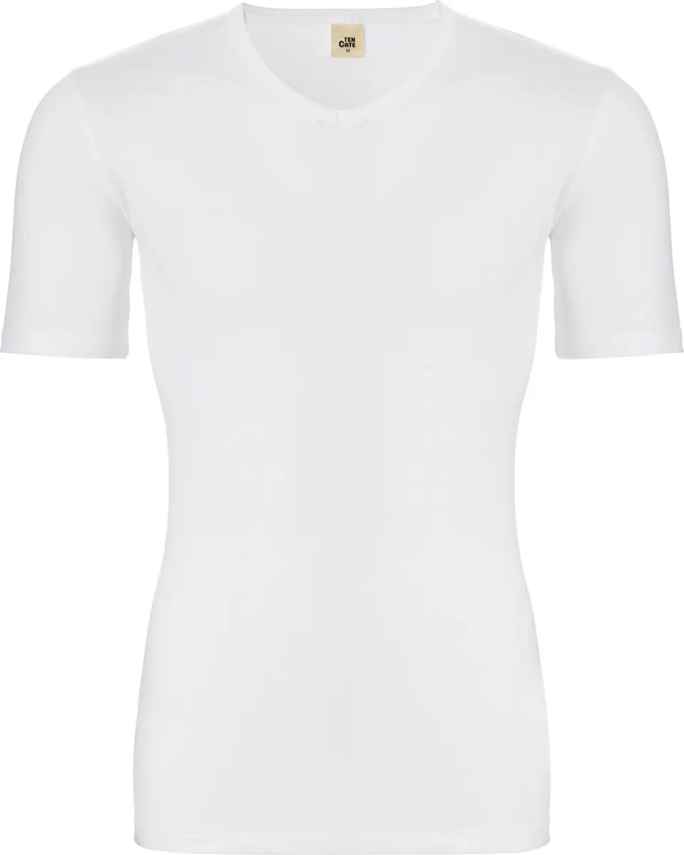 Ten Cate Thermo T-shirt V-hals Snow White Heren XXL