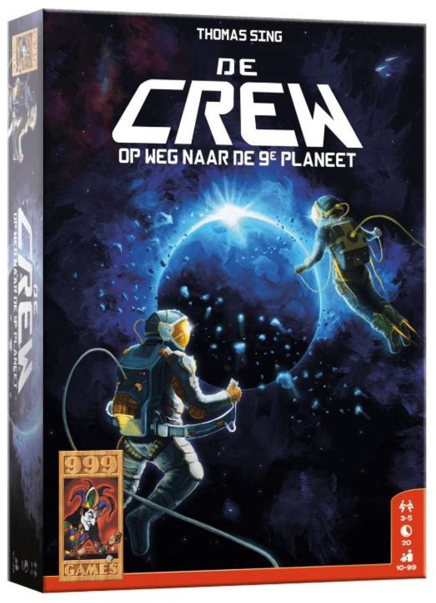 999 Games - De Crew - Kaartspel - Werk samen en win - 50 verschillende missies - Met variant voor 2-spelers - Gezelschapsspel - Klein cadeautje