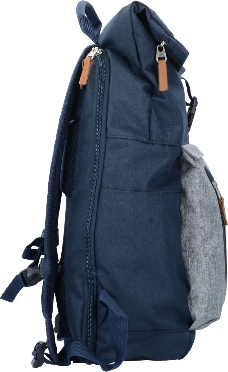 Travelite Basics Rollup Backpack 15,6" - Navy/Grey