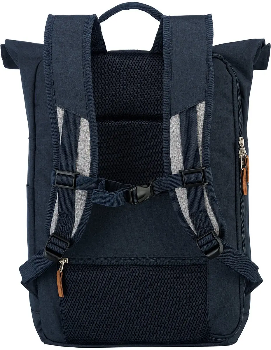 Travelite Basics Rollup Backpack 15,6" - Navy/Grey