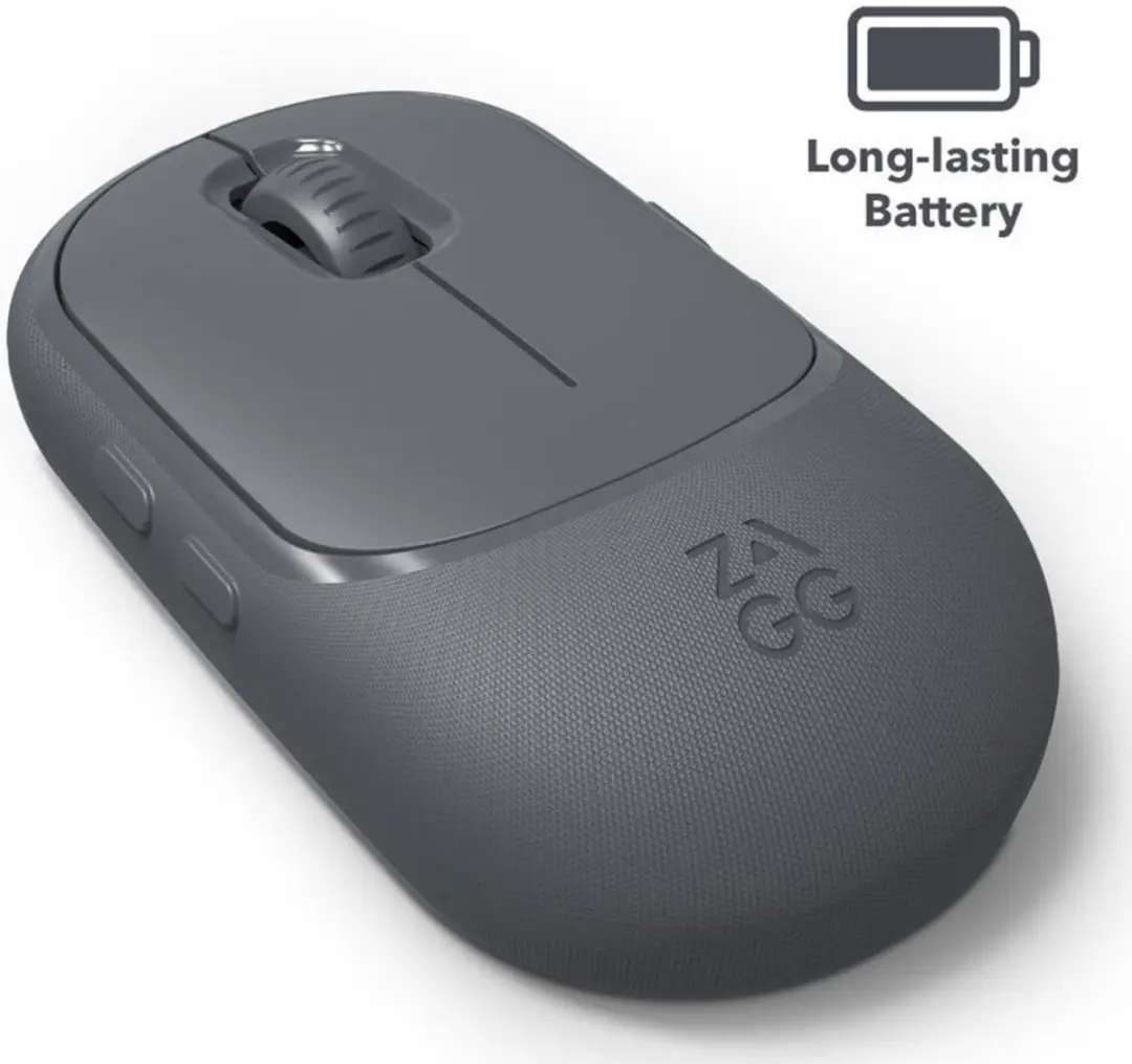 ZAGG Pro Mouse 109910230 - Rechtshandig Bluetooth - 1000 DPI - Grijs