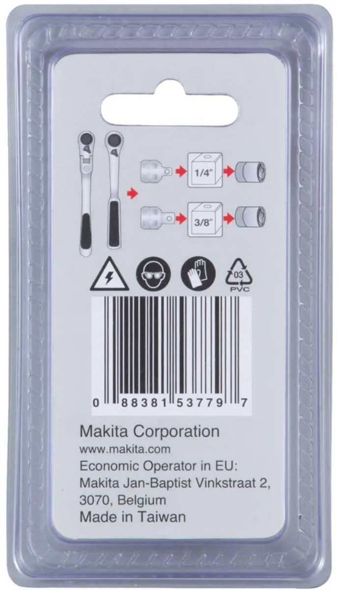 Makita B-65850 Dopadapter 6-G naar 3/8" VK