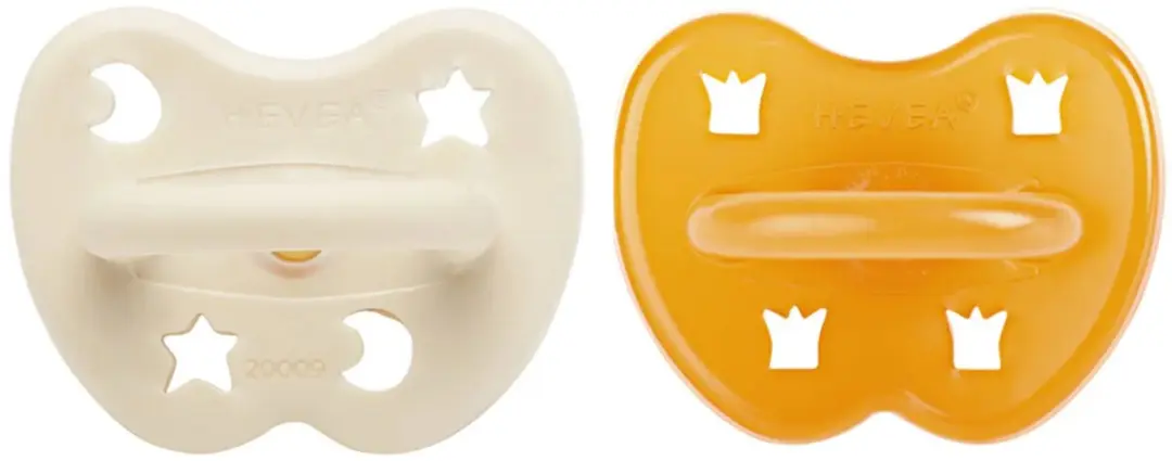 Hevea Two-Pack Round Teat 3-36 Maanden