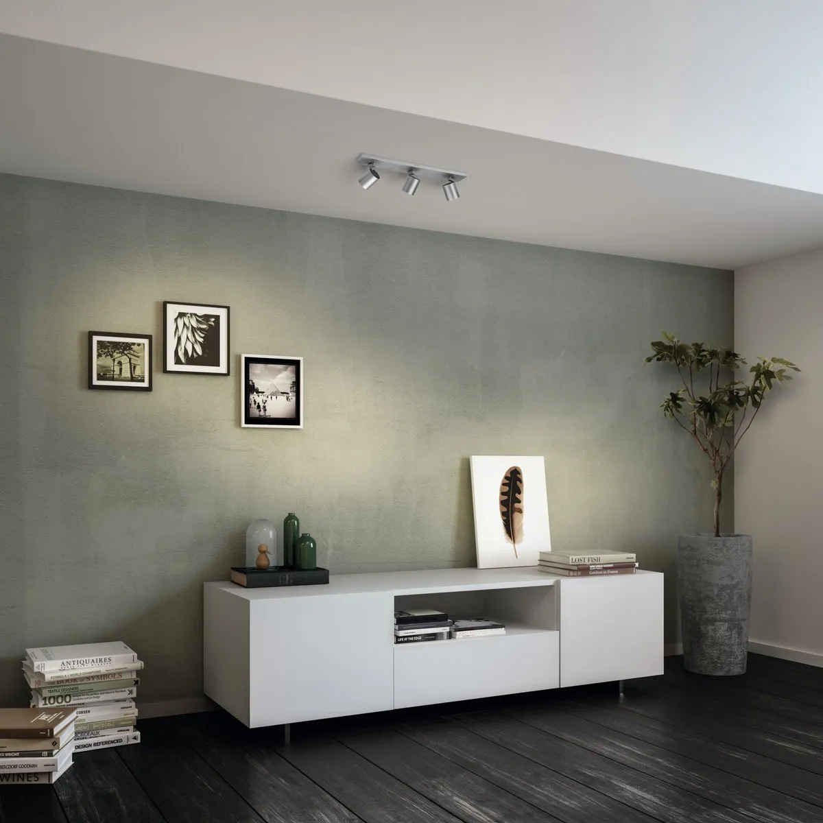 Philips Hue Runner Opbouwspot Aluminium - 3x GU10 Warmwit 4,2W