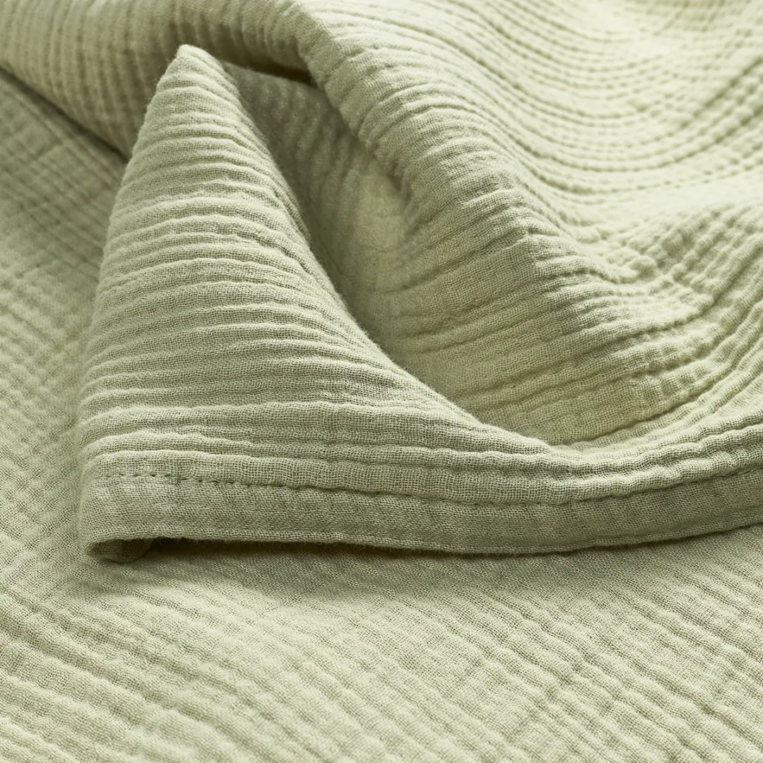 Meyco Baby Uni Ledikantlaken 100x150cm - Soft Olive