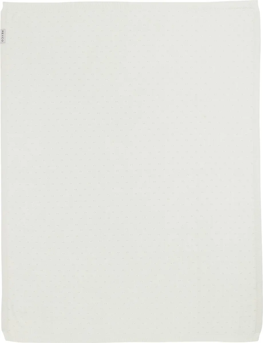 Meyco Baby Ajour Ledikantdeken 100x150cm - 0.3 TOG - Offwhite