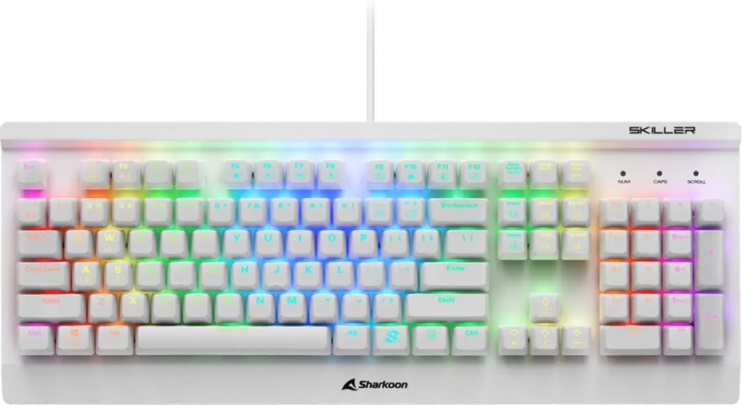 Sharkoon SKILLER SGK3 Toetsenbord - Wit